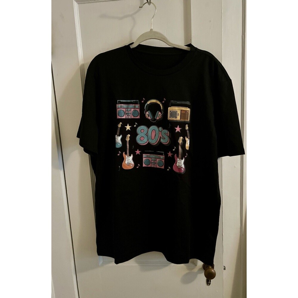 Men’s 80’s Themed Tee Men’s 1980’s T-Shirt Men’s 2X Vintage Tee New Without Tags